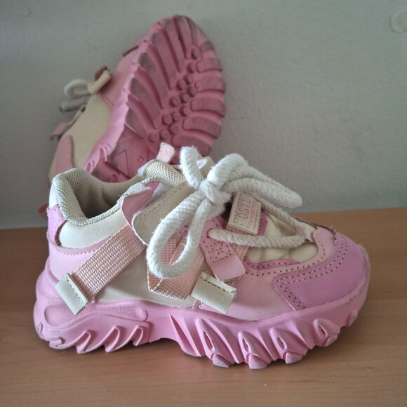 Kids' Unisex Pink Casual Running Sneakers - EU Size 27 (US Toddler 10) - Picture 1 of 6